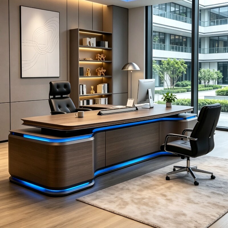 Light Luxury and High-End Executive Desk, Office Desk, Ceo Desk, Stylish Minimalist Executive Desk, Manager's Office Desk, Large Executive Desk Light Luxury and High-End Executive Desk, Office Desk, Ceo Desk, Stylish Minimalist Executive Desk, Manager's Office Desk, Large Executive Desk