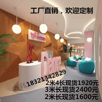 Custom Front Desk Reception Desk Dance Center Foreground Art Baking Lacquer Early Education Training Piano Center Rectangular Spot
