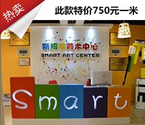 Training School Roast Lacquer Front Desk Kindergarten Early Education Center Reception Desk Office Front Desk Fashion Front Desk