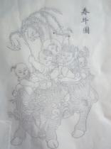 Yangliuqing Youth Painting Drawing Preparation Spring Cow Picture 50×30cm