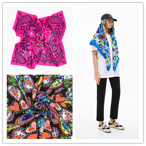 Original Foreign Trade Order, Printed Large Square Scarf, Neck Scarf, Beach Towel, Various Styles