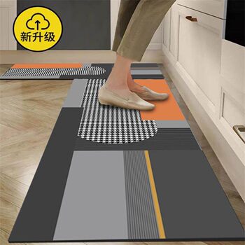 Kitchen floor mat, diatom mud, water-absorbent, anti-slip, anti-oil, anti-dirty, household floor mat, wipeable, no-clean carpet, dedicated to the entire floor