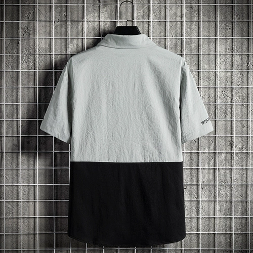 Мужская летняя тонкая рубашка, шелковая куртка для отдыха