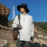 Дорожная быстросохнущая дышащая футболка, спортивный лонгслив для тренировок, защита от солнца, оверсайз