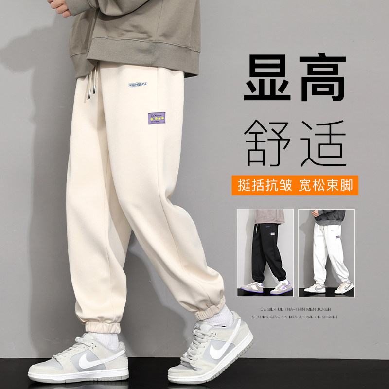 Pants Men's Spring Autumn Winter Season 2023 New Plus Suede Bunches Sports Acrobae Pants Tooling Loose Men Casual Long Pants-Taobao