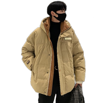 Down clothes Mens winter 2023 New duck suede plus suede thickened Warm Loose Light Three Defense Boys Coats