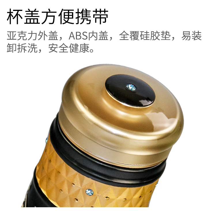 Do Tang Xuan porcelain cup authentic onstar gold call big calligraphy cup double ceramic cups of water glass with men