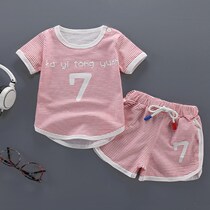 Baby childrens clothing summer clothes baby clothes Boys 0-1 half to 2 to 3 years old 4 men and women baby Summer Suit
