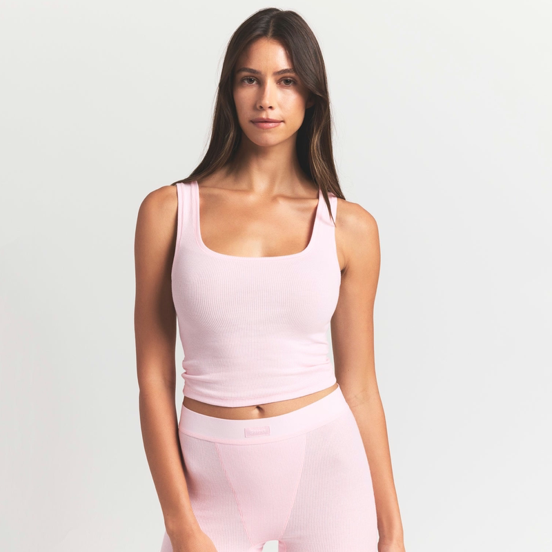 26 New Colors in Stock, Authentic Skims Kardashian Cotton Rib Tank Ribbed Sleeveless Camisole Slim Fit 26 New Colors in Stock, Authentic Skims Kardashian Cotton Rib Tank Ribbed Sleeveless Camisole Slim Fit