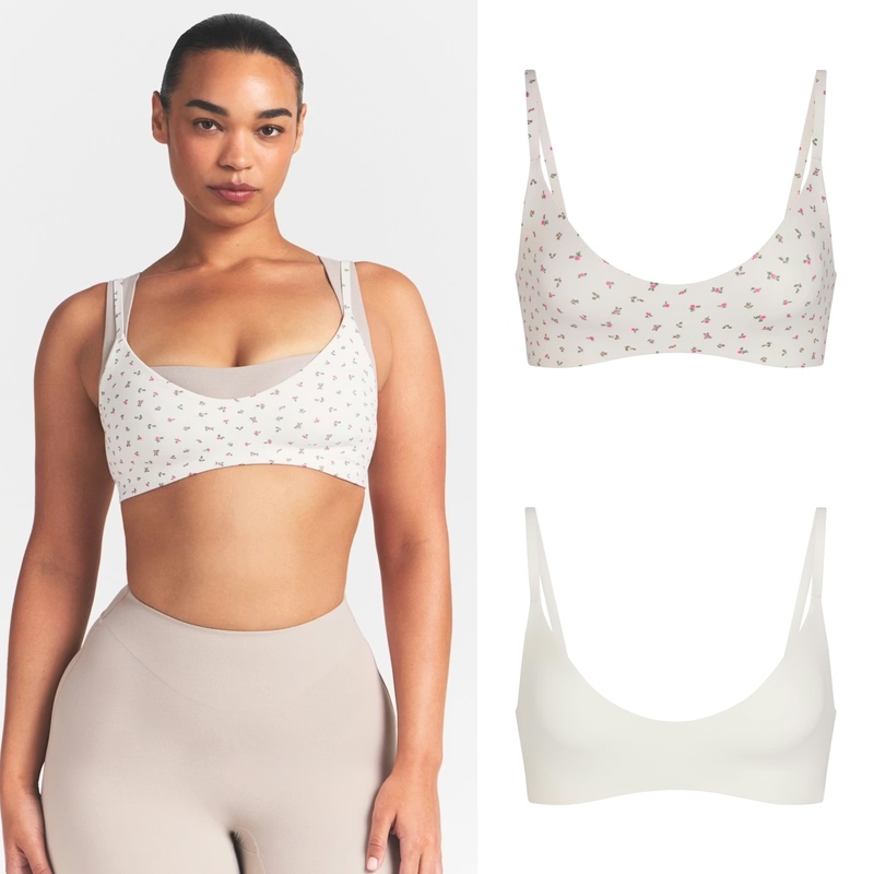 Skims Nikeskims Matte Micro Bra Collaboration Matte Logo Sports Bra