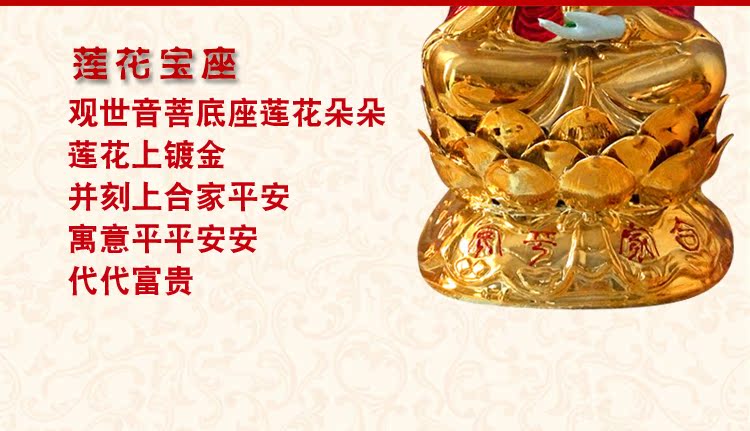 Tượng phật bằng gốm Guanyin trang trí nhà an ninh nhà phố thị trấn để gửi tượng phật Guanyin để thờ phụng tiệm đồ dcor