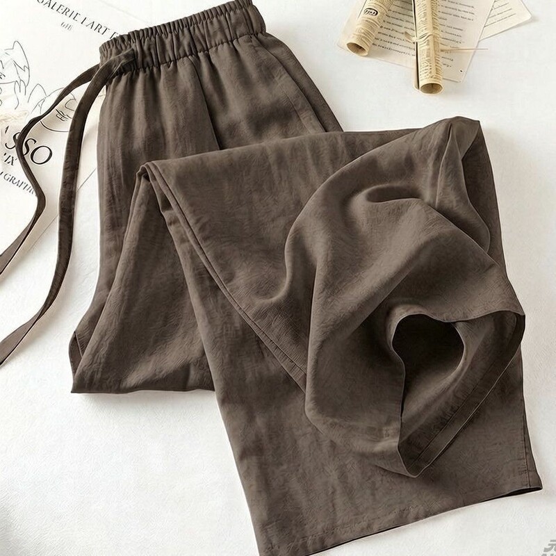 Plus Size 150kg Retro Vintage Linen Pants for Men and Women, Summer Thin Loose Wide-Leg Cropped Pants, Cotton-Linen Trousers Plus Size 150kg Retro Vintage Linen Pants for Men and Women, Summer Thin Loose Wide-Leg Cropped Pants, Cotton-Linen Trousers