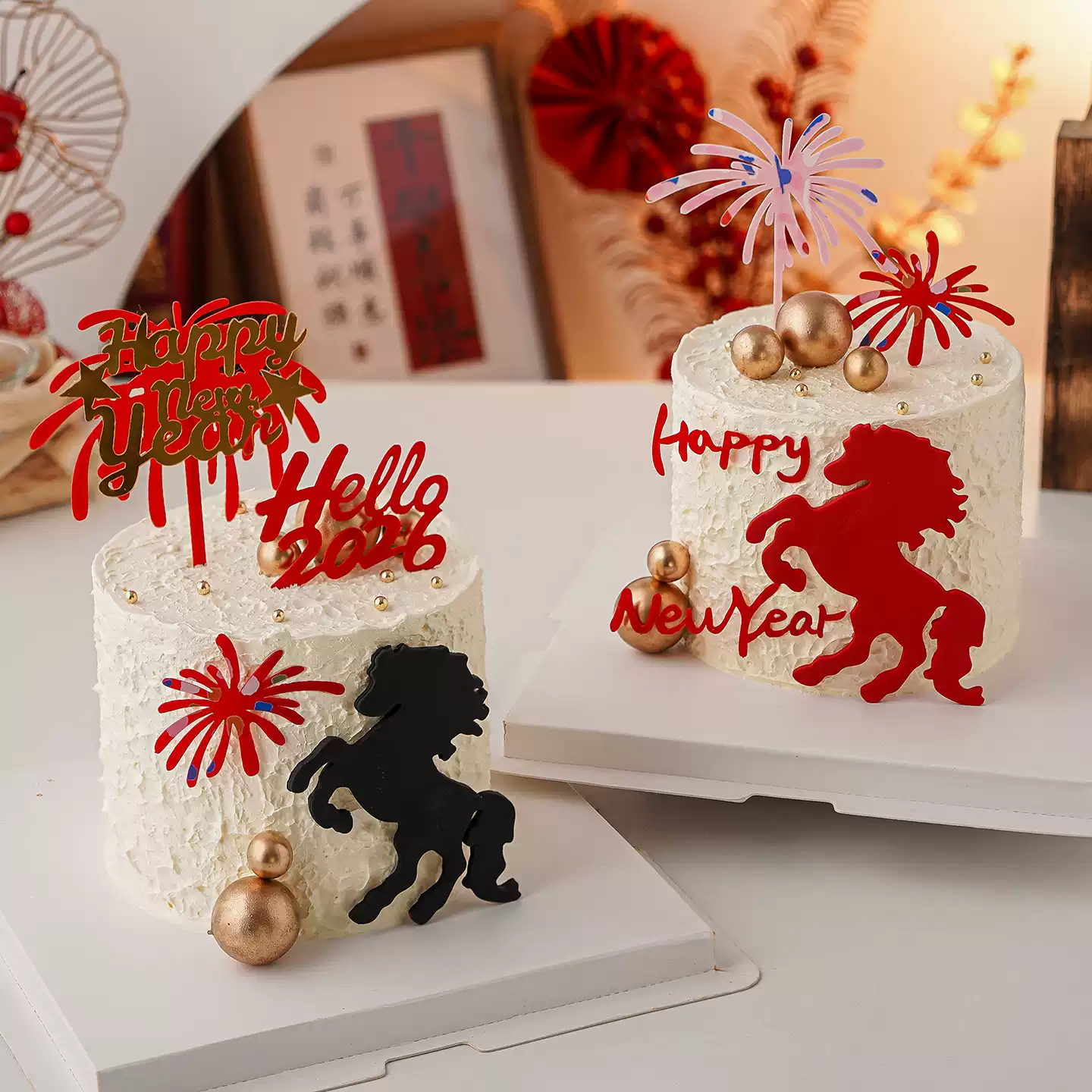 美元美金纸片符号$插牌金色暴富蛋糕装饰插件双层黑金钱标识插签