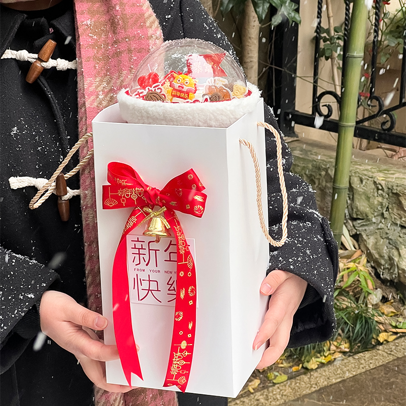 2024 New Year Sweet Cylinder Mousse Balls Baking Cake Decoration Dragon Baby Swing Piece Birthday Hat Hand Packing Box-Taobao