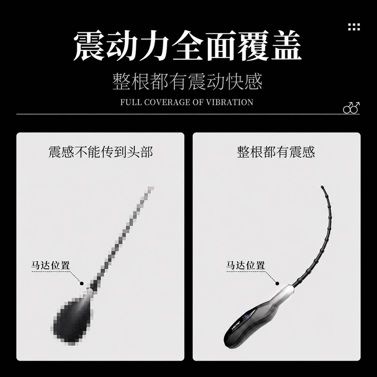 JEUSN Silicone Urethral Sounding Rod with Vibration detail 4