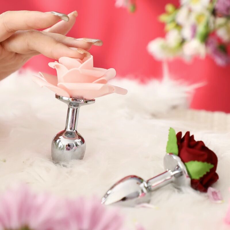 Analplug mit Blumenmuster detail 4