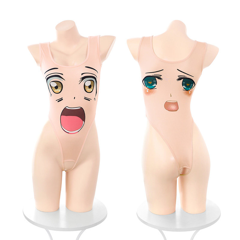 Playful Eye-Cat Bodysuit - Open Crotch Lingerie detail 4