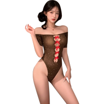 Envy Sexy Hollow Net Clothes Sexy Stockings Dating Robe No-Take-Off Bed Passionate Perspective Underwear Temptation 7593