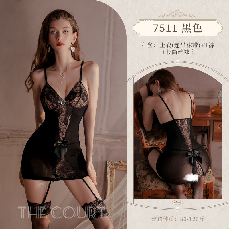 Lace Bustier Babydoll detail 4