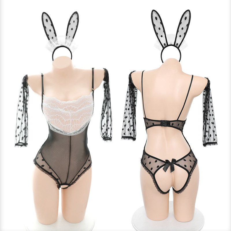 Playful Bunny Open-Crotch Bodysuit detail 4