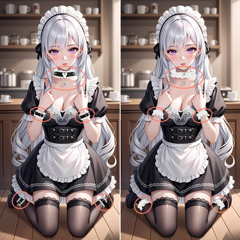 Maid Restraint Bondage Set detail 2
