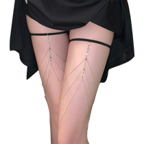 Feimu Pure Desire Tassel Rhinestone Leg Chain Sex Accessories Metal Chain Sexy 2024 New Flirting Tools 7645