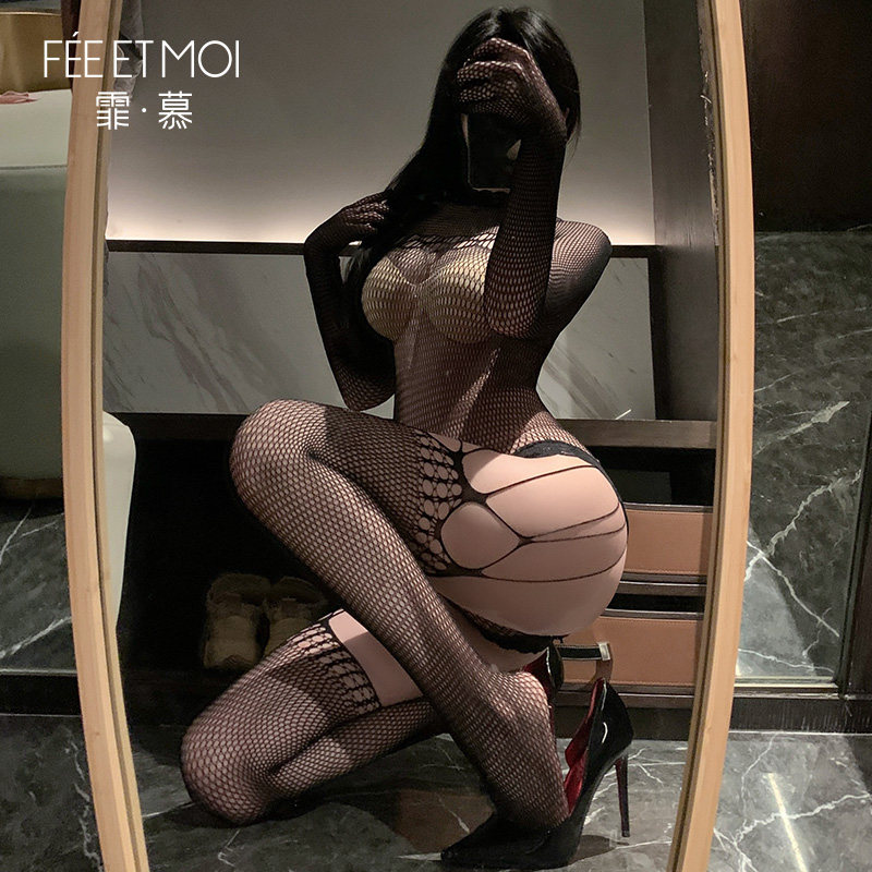 Sheer Mesh Body Stocking with Detailing detail 3