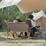 Движение NH на открытом воздухе может сложить двойное кресло деревянное зерно портативное повседневное кресло с алюминиевым сплавом