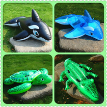 Water inflatable mount shark children swimming ring adult floating bed sea turtle unicorn animal riding surfing toy