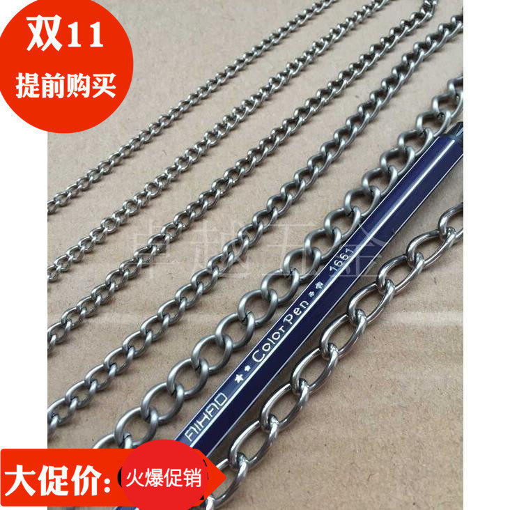 Stainless steel hanging plate billboard poster does not rust handmade chain extension chain 1 meter price