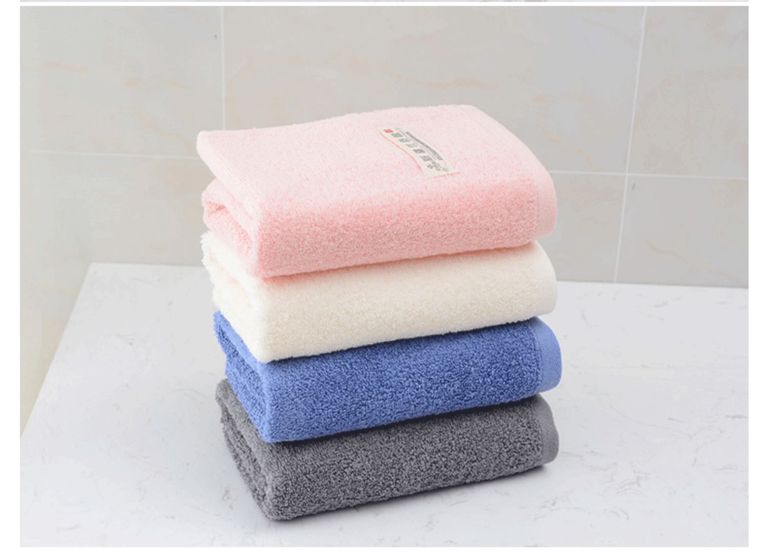 Jie Liya hộp quà tặng Bông nguyên chất cotton trơn dài chủ yếu bông thấm nước mềm phù hợp với quà tặng - Khăn tắm / áo choàng tắm khan tam cho tre so sinh