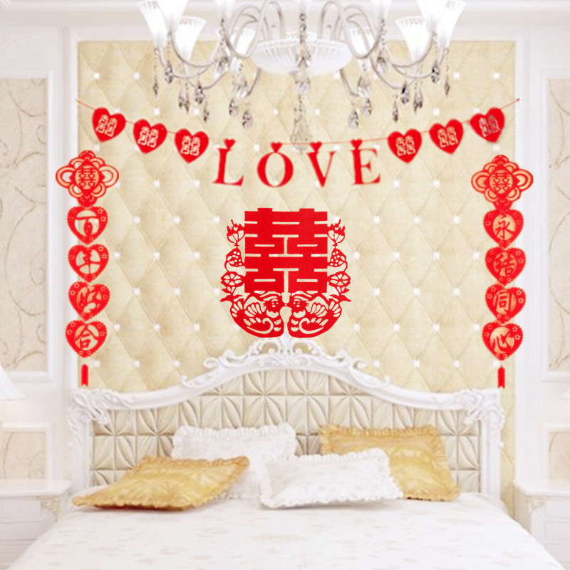 Wedding Room Decoration Marriage Wedding Arrangement Latte Wedding Supplies New House Ornament Bedside Latte