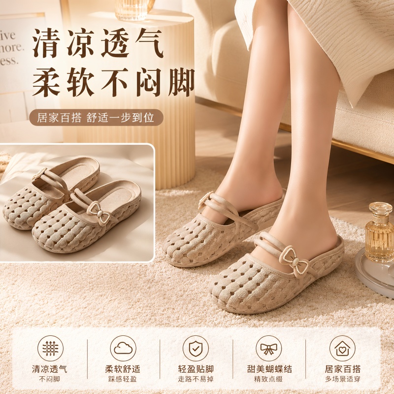 New Style Closed-Toe Slippers for Women, Summer Versatile Breathable Soft-Soled Non-Slip Fashionable Outdoor Wear Student Home Cool Slippers for Women New Style Closed-Toe Slippers for Women, Summer Versatile Breathable Soft-Soled Non-Slip Fashionable Outdoor Wear Student Home Cool Slippers for Women