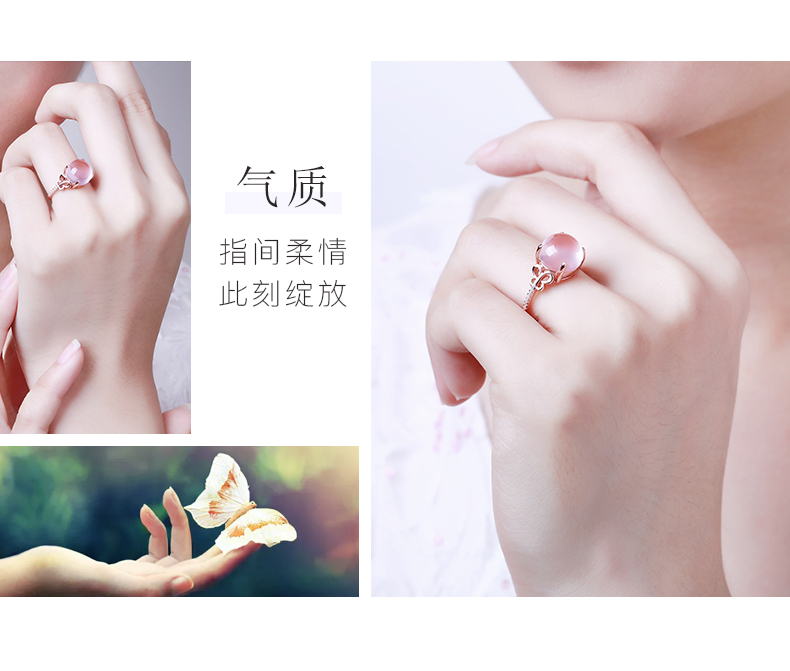 Bague Femme YB   en Cristal naturel pierre semi-precieuse - Ref 3086810 Image 16