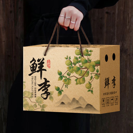 李子包装盒礼盒三华李子包装箱桃形李脱骨脆李5/10斤蜂糖李包装盒