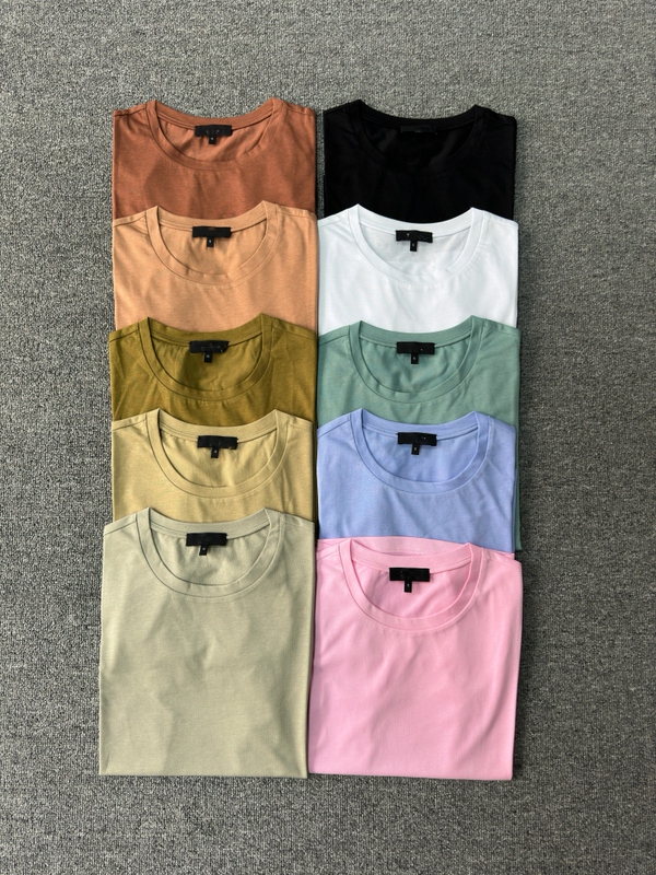 Th New Color Plus Single-Layer Smooth Pima Cotton Short-Sleeve Crew Neck Basic T-Shirt, Versatile and Easy to Wear, Wrinkle-Resistant, Black, White, Green, and Charcoal Th New Color Plus Single-Layer Smooth Pima Cotton Short-Sleeve Crew Neck Basic T-Shirt, Versatile and Easy to Wear, Wrinkle-Resistant, Black, White, Green, and Charcoal
