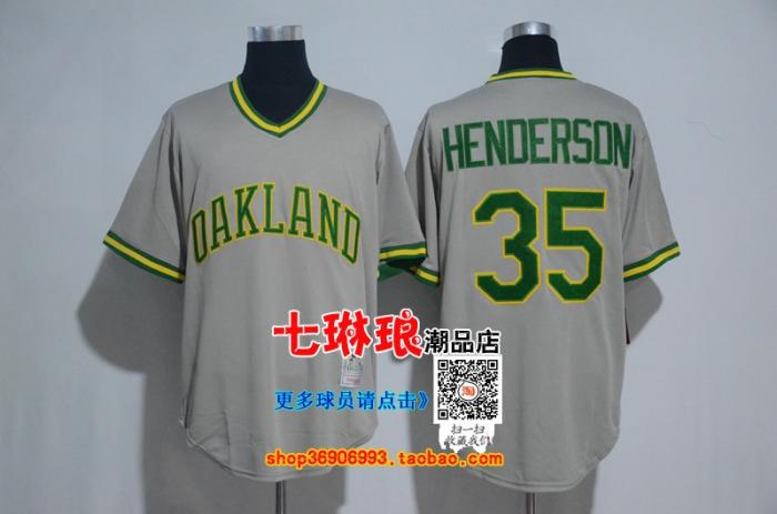 Hip Hop Bóng chày Jersey Điền kinh JACKSON 9 # 35 HENDERSON Jersey Áo thun thêu - Thể thao sau quần áo bộ thể thao nam
