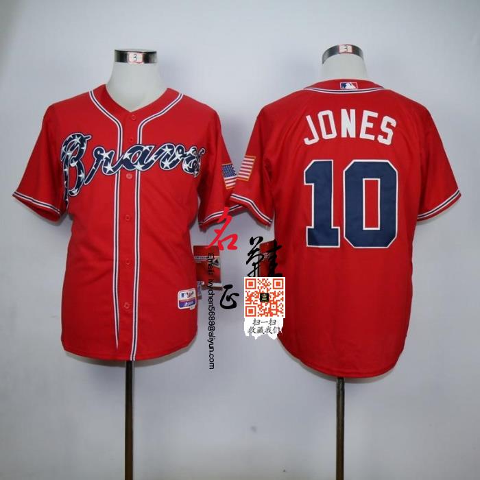 Bóng chày Jersey MarkAKIS 22 SMOLTZ 29 # 3 10 # Atlanta Cuộc thi chiến binh Braves - Thể thao sau bộ thể thao adidas