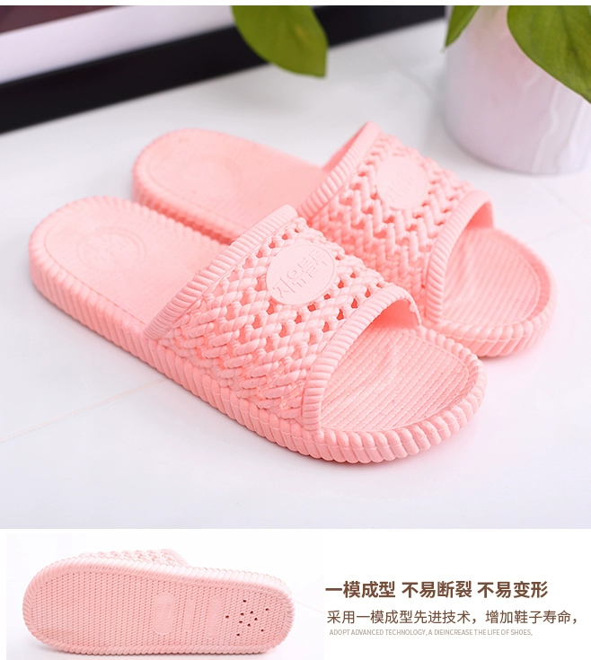 Mua một tặng một nhà miễn phí rỗng dép đi trong nhà nam giới và phụ nữ vài non-slip phòng tắm dép tắm nam mùa hè