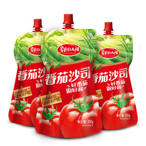 草原红太阳番茄沙司番茄酱200g*3包