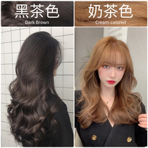 Black brown hair dye cream female 2022 new popular natural black five shell plant pure hair at home