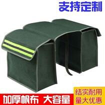 Electric car special satchel motorcycle on both sides hanging bag retro side bag side canvas covered back seat can be set