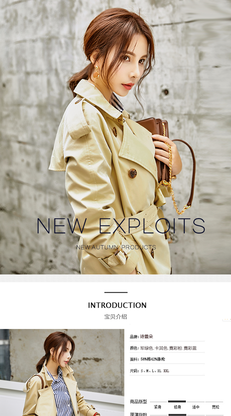 Trench pour femme en Coton en Coton - Ref 3227476 Image 7