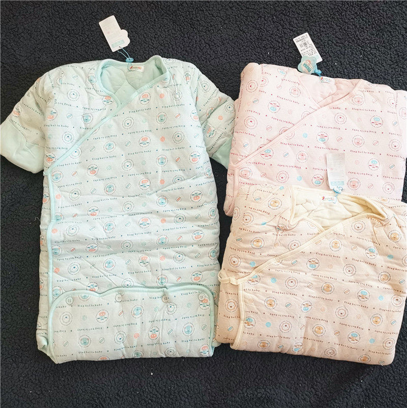 Baby Beilele Baby Winter pure cotton clip cotton anti-kick with cool sleeping bag flaw special price