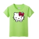 Áo thun cotton bé gái Hello Kitty ngắn tay mùa hè 2020 trẻ lớn mới cởi quần áo Hello Kitty trẻ em - Áo thun