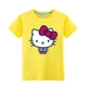 Áo thun cotton bé gái Hello Kitty ngắn tay mùa hè 2020 trẻ lớn mới cởi quần áo Hello Kitty trẻ em - Áo thun