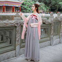 Ancient costume Du Ruo Hanfu female Chinese style chest skirt Han element elegant student improvement Super fairy is about to be out of print autumn