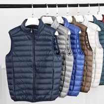 New Autumn Winter Men Ultra Light Duck Down Vest Jacket Men