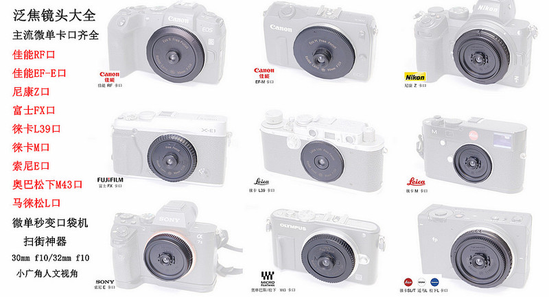 Complete Collection of Macro Lenses Suitable for Sony Fuji Leica Nikon Canon Lumix