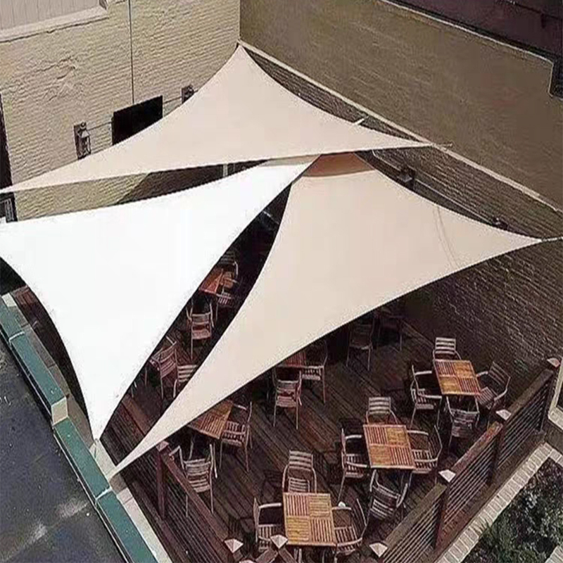 Triangular Sunshade Cloth Scenic Area Sunshade Sail Sun Protection Canopy Outdoor Canvas Household Canopy Tent Cloth Courtyard Outdoor
